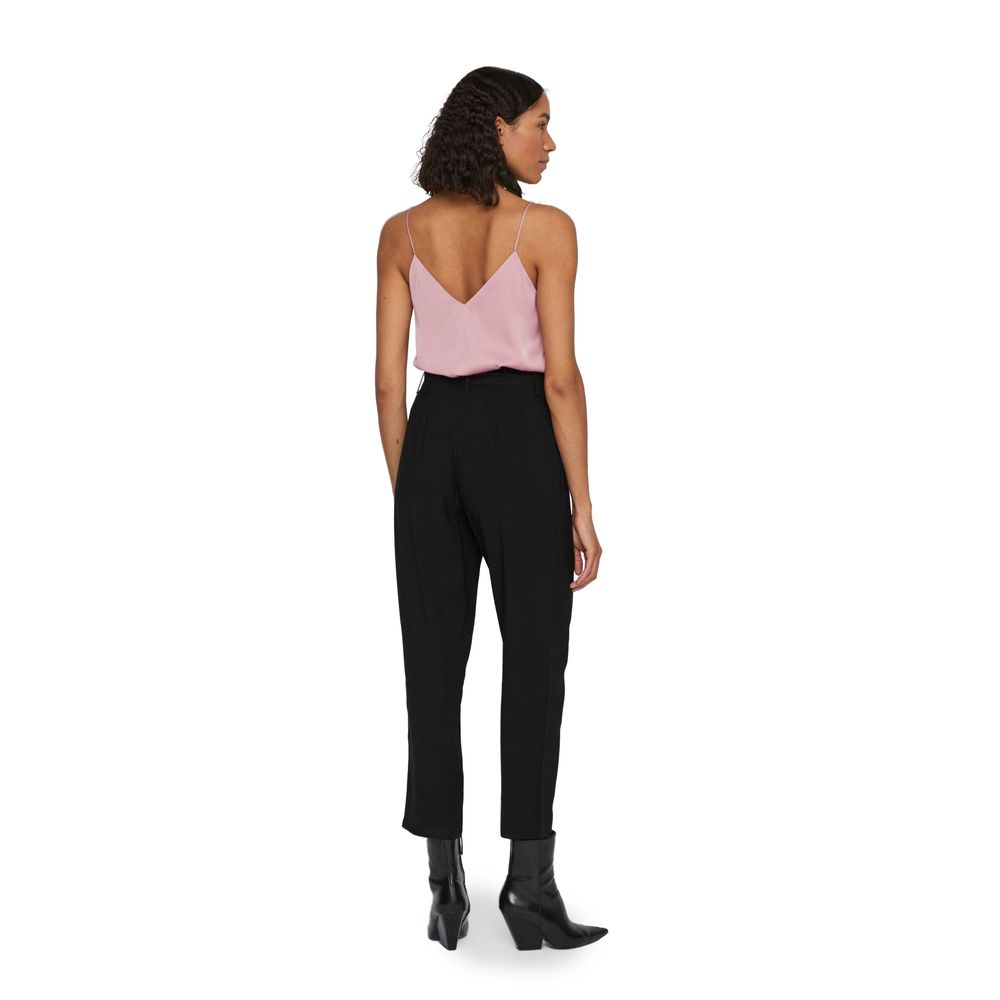Vila Clothes Μαύρο τζιν και παντελόνι βισκόζης
