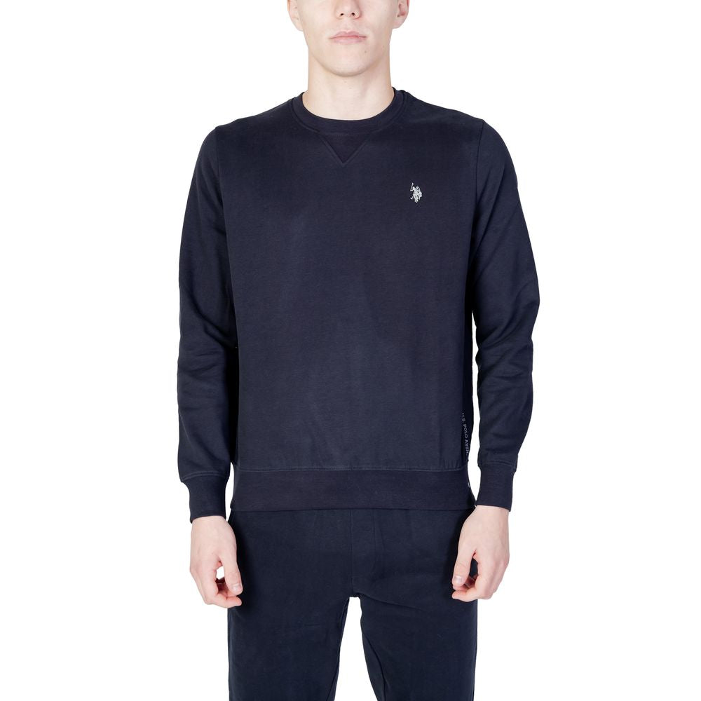 US POLO ASSN. Μπλε βαμβακερό πουλόβερ