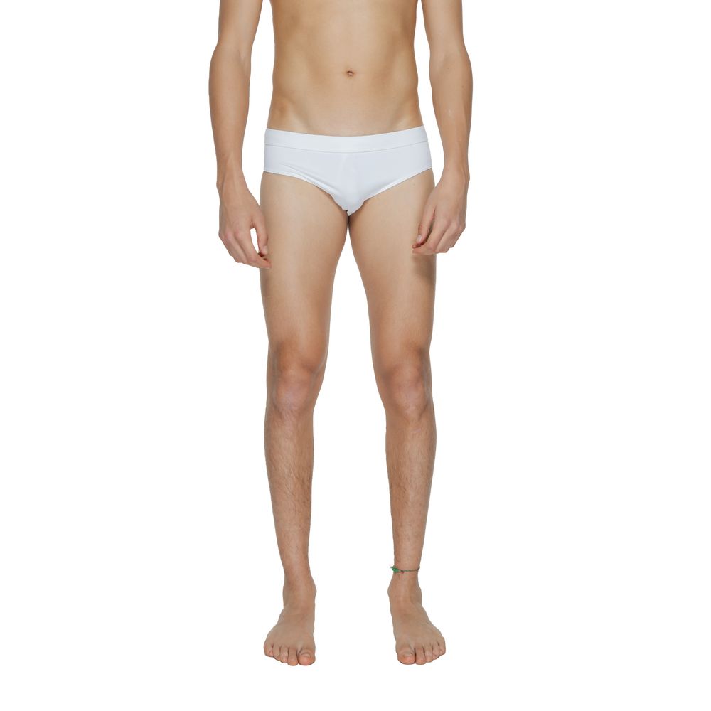 Μαγιό Calvin Klein White Polyamide