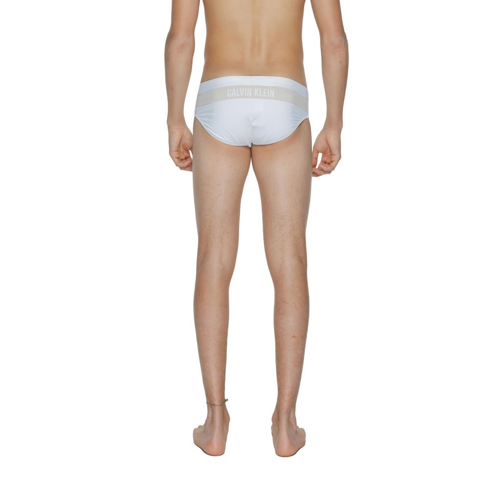 Μαγιό Calvin Klein White Polyamide