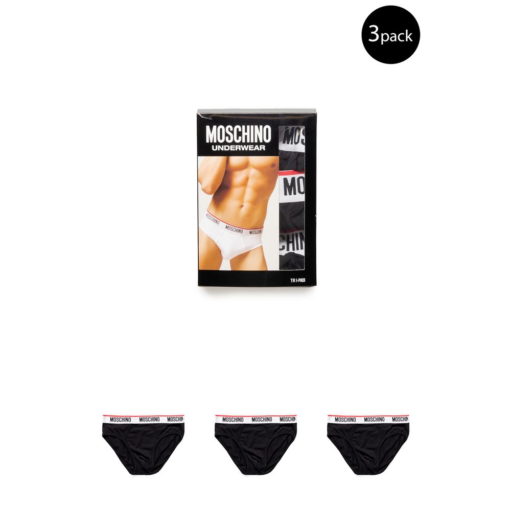 Εσώρουχα από μαύρο βαμβάκι Moschino