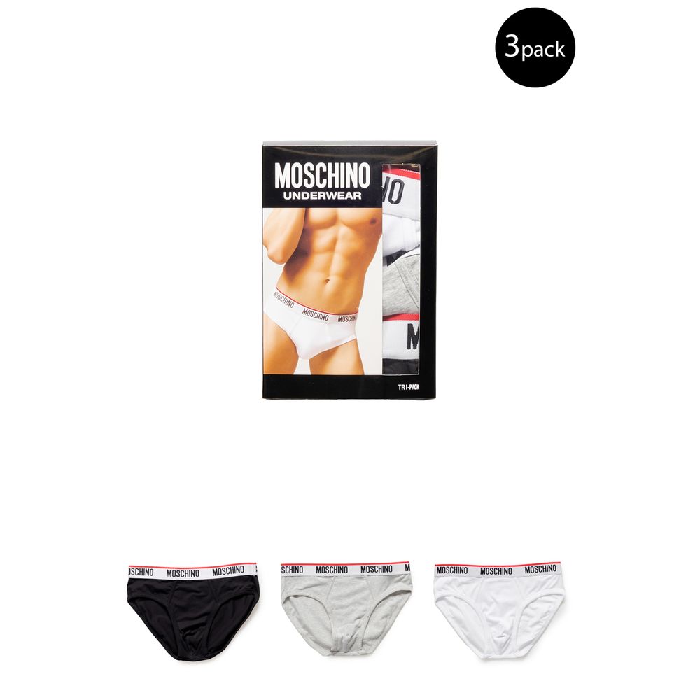 Ασπρόμαυρα βαμβακερά εσώρουχα Moschino