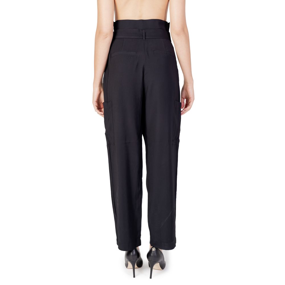 Vila Clothes Μαύρο τζιν και παντελόνι βισκόζης