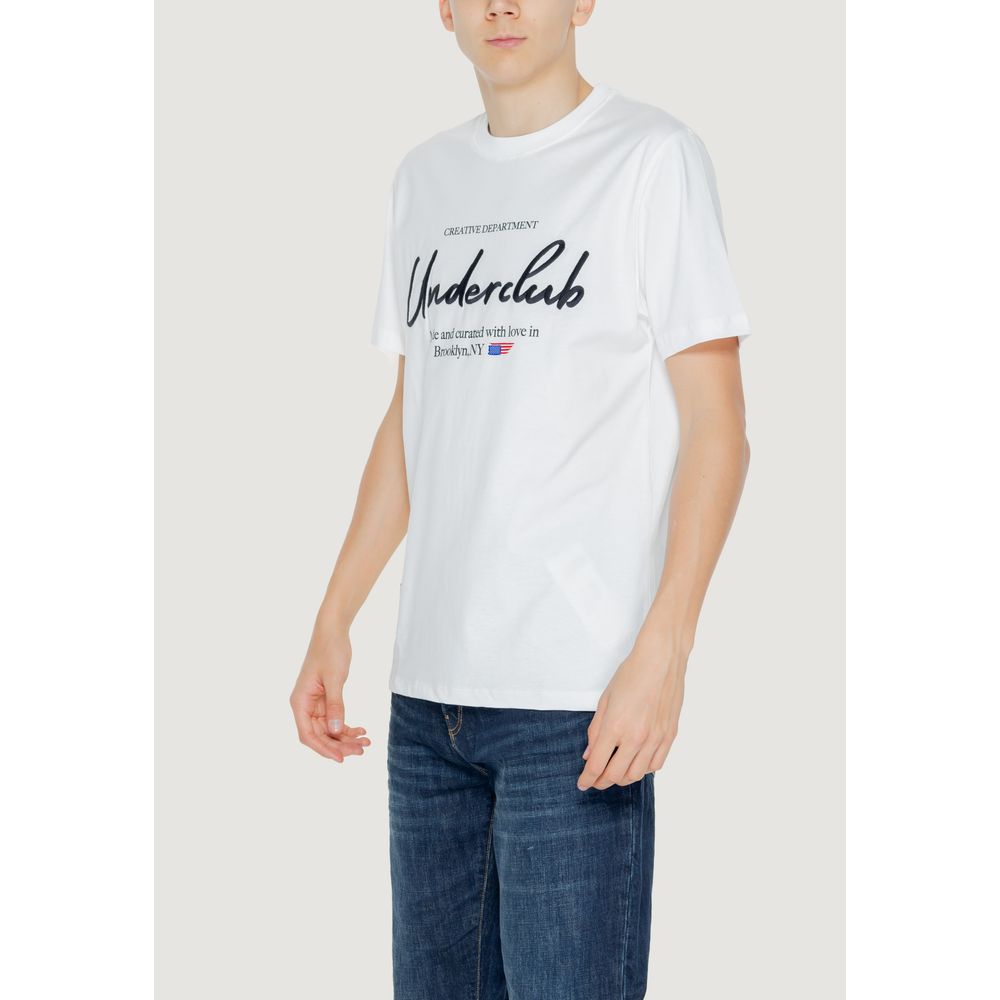 Underclub Λευκό Βαμβακερό T-Shirt