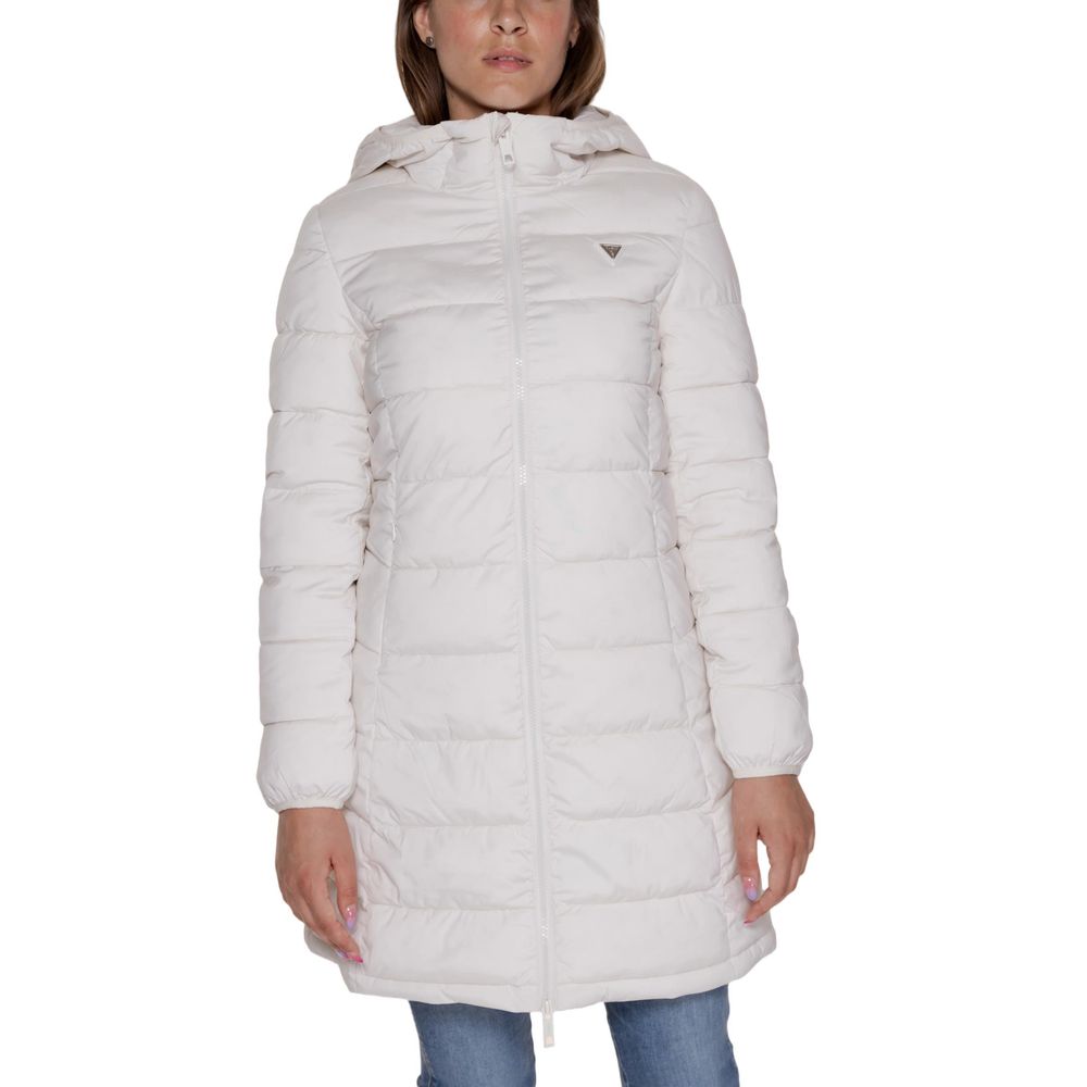 Μπουφάν και παλτό Guess Active White Polyester