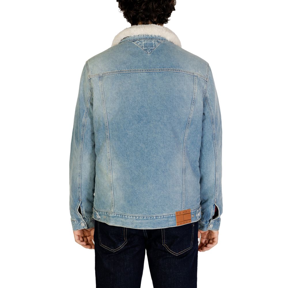 Μπουφάν Tommy Hilfiger Jeans Light Blue Cotton Jacket
