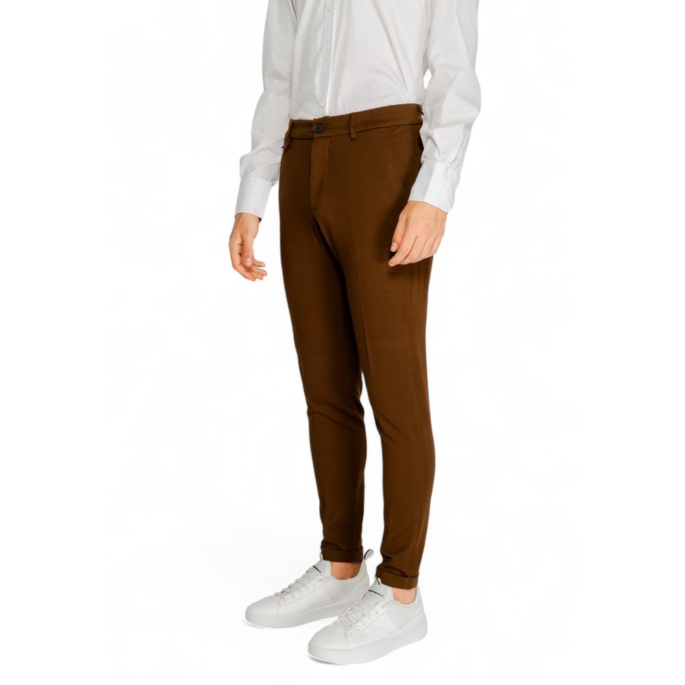 Antony Morato Brown Viscose Jeans &amp; Pant