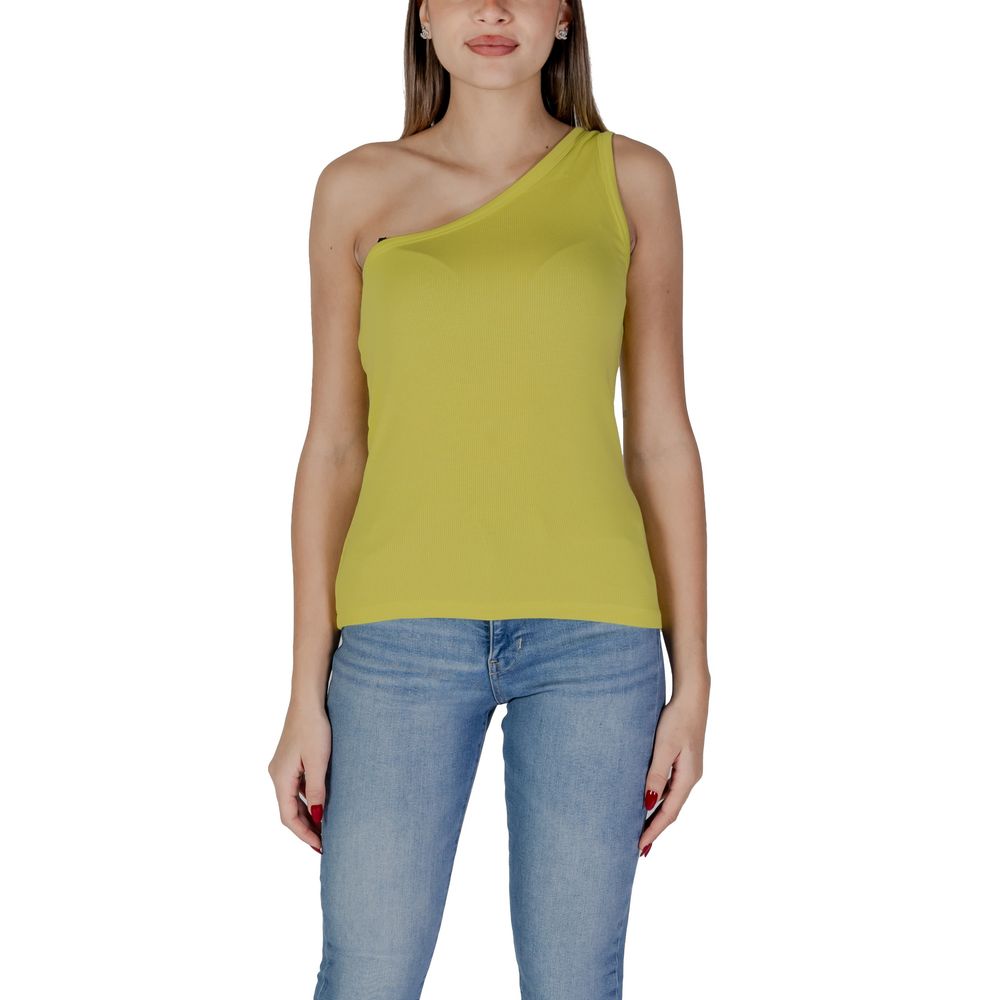 B.Young Yellow Cotton Tops &amp; T-Shirt