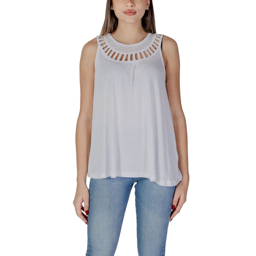 B.Young White Viscose Tops &amp; T-Shirt