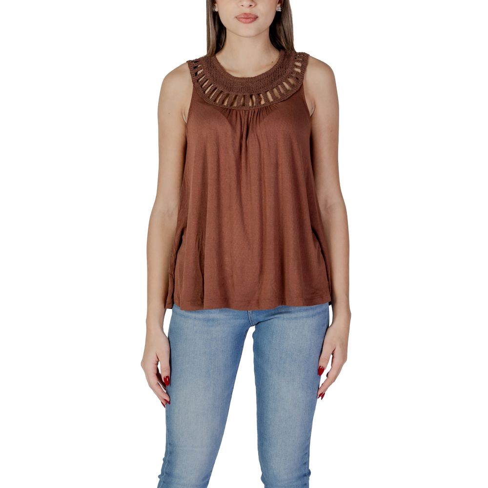 B. Μπλουζάκια &amp; T-Shirt Young Brown Viscose