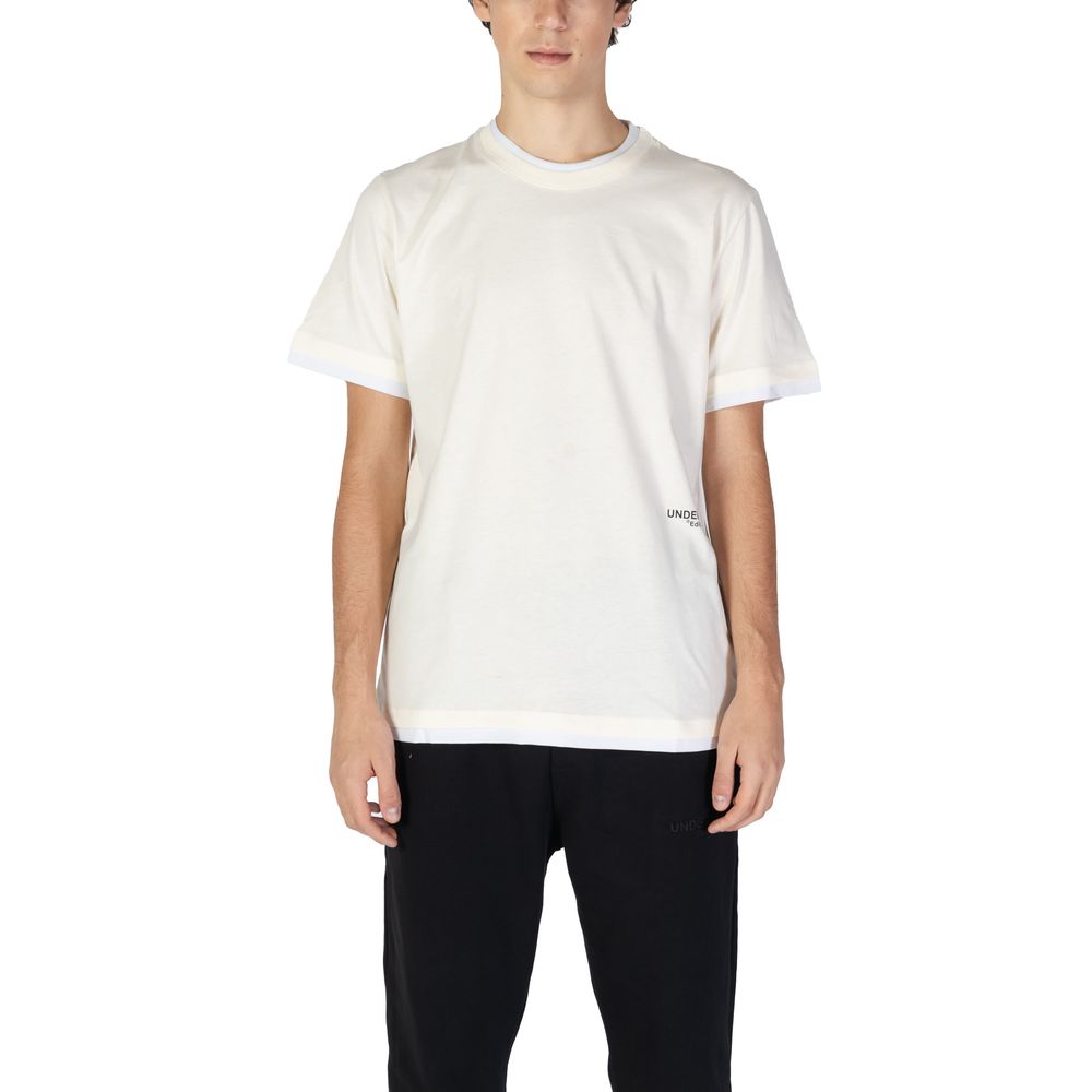 Underclub Κρεμ Βαμβακερό T-Shirt