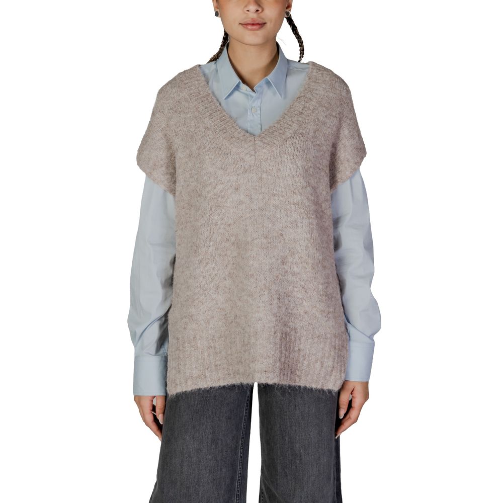Πουλόβερ Vero Moda Beige από ανακυκλωμένο πολυεστέρα
