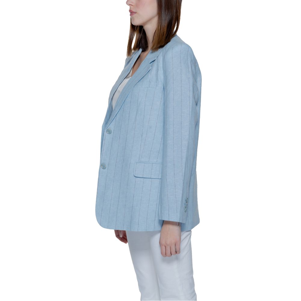 Vero Moda Light Blue Linen Suits &amp; Blazer