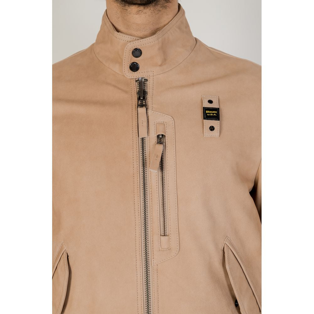 Δερμάτινο μπουφάν Blauer Beige