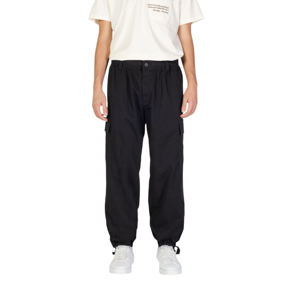Τζιν Calvin Klein Μαύρο βαμβακερό Τζιν και παντελόνι Rigenato