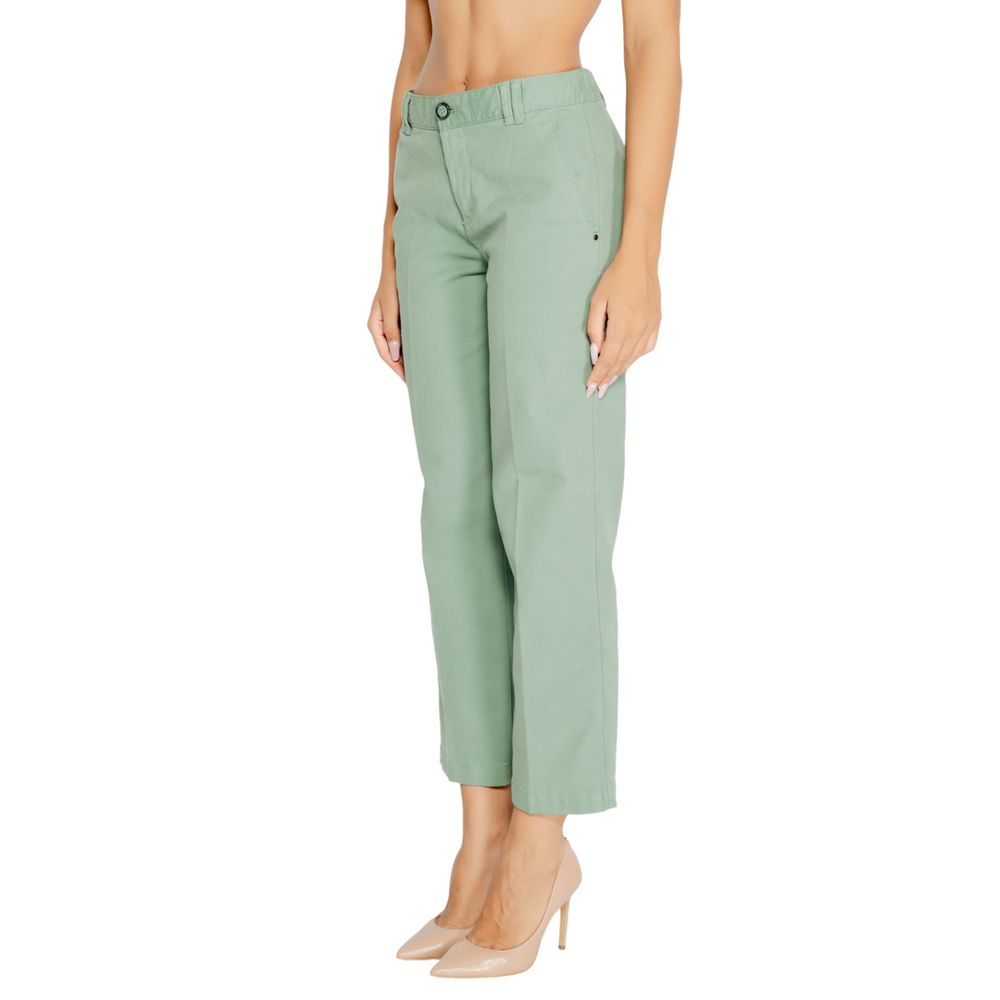 Street One Turquoise Cotton Jeans &amp; Pant