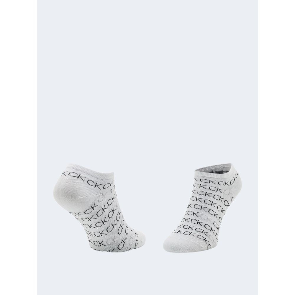Calvin Klein White Cotton Tights & Sock