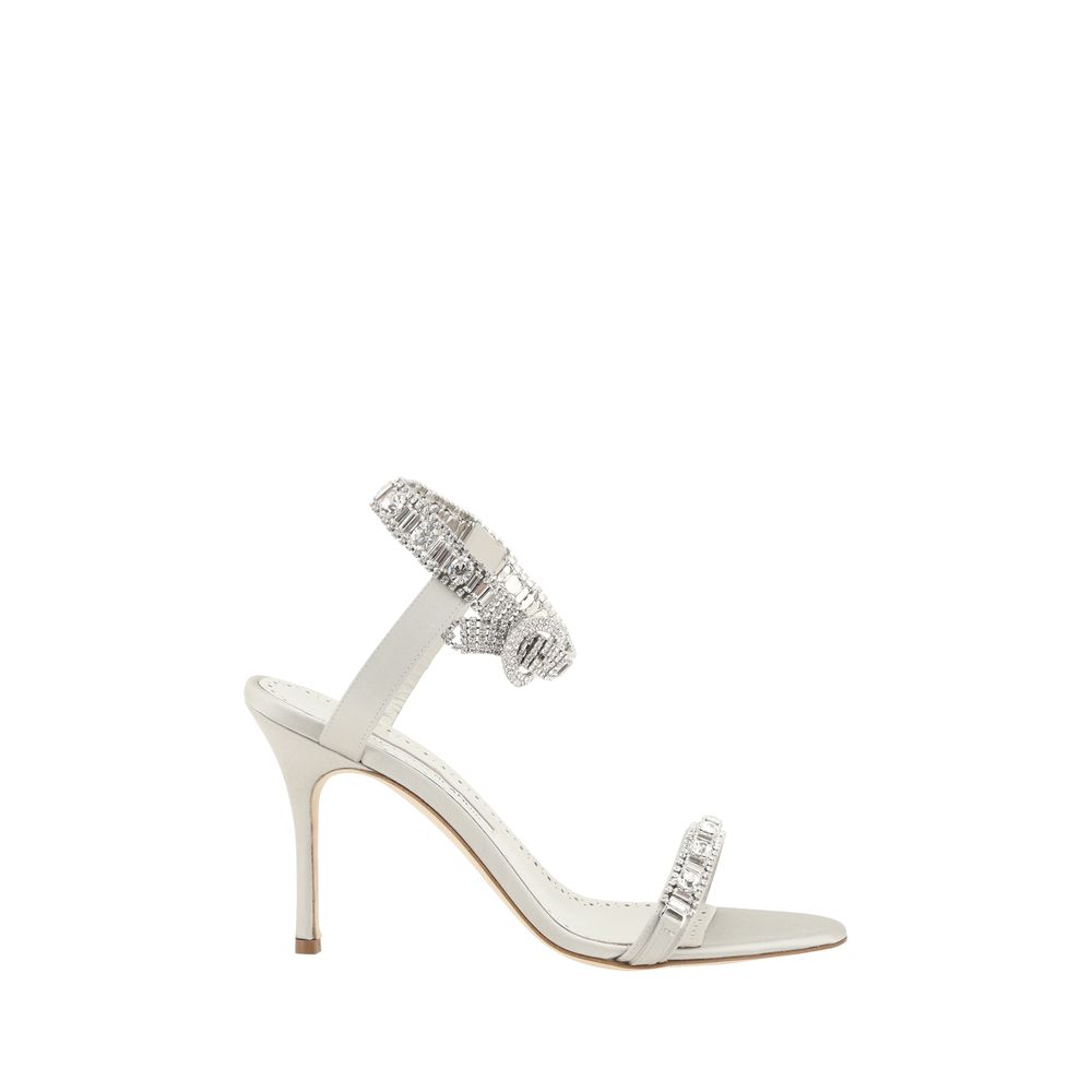 Σατέν σανδάλια Manolo Blahnik Asasan