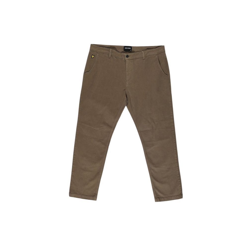 Lyle &amp; Scott Beige Cotton Jeans &amp; Pant