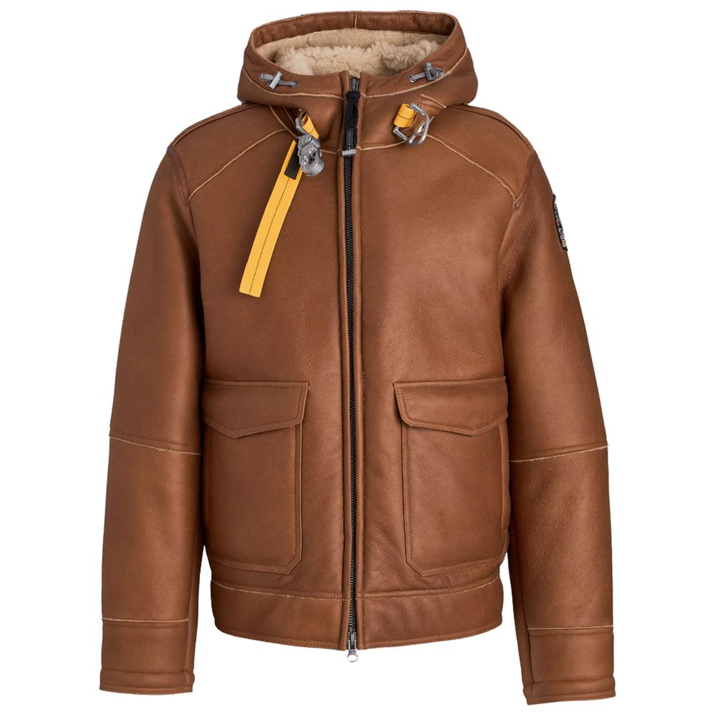 Parajumpers Καφέ Δερμάτινο Μπουφάν Di Pecora