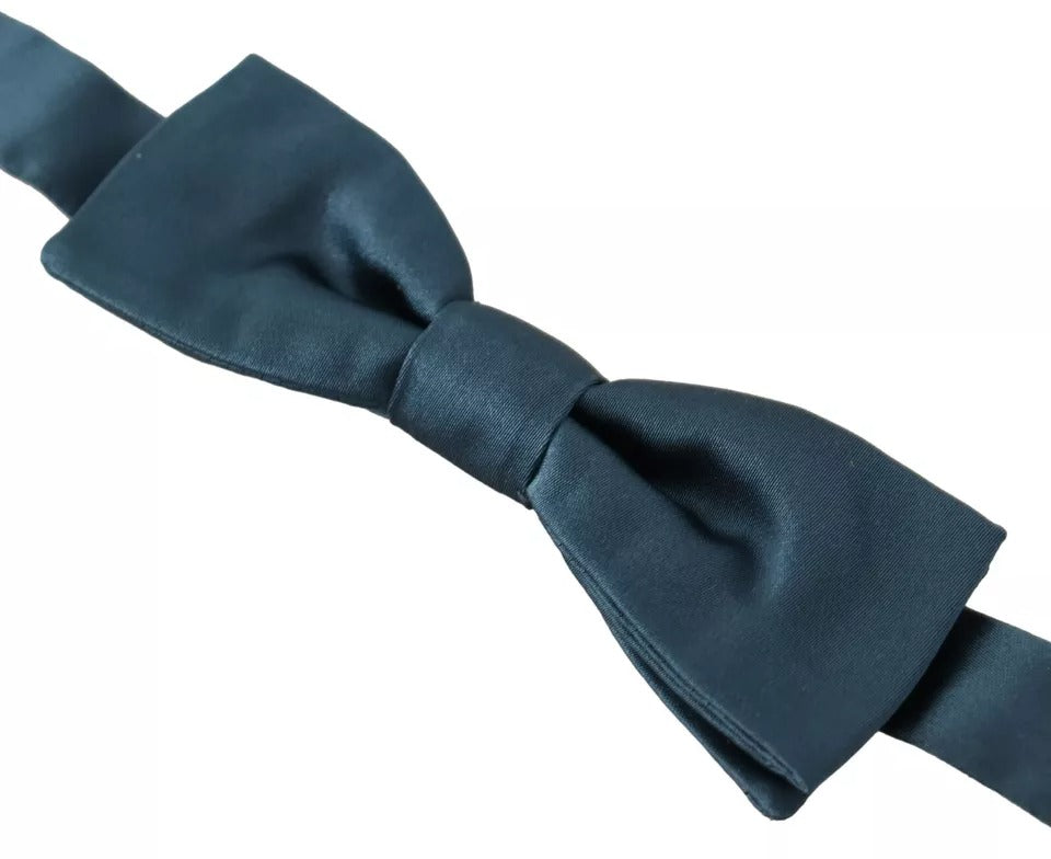 Ανδρικό παπιγιόν με ρυθμιζόμενο λαιμό Dolce &amp; Gabbana Blue 100% Silk