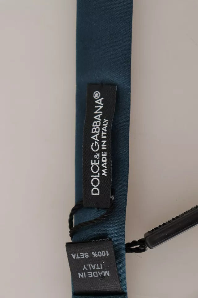 Ανδρικό παπιγιόν με ρυθμιζόμενο λαιμό Dolce &amp; Gabbana Blue 100% Silk