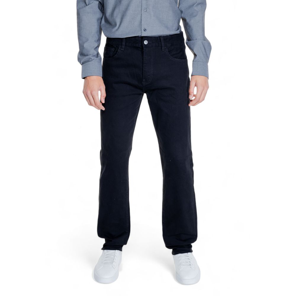 Armani Exchange Μαύρο βαμβακερό τζιν &amp; παντελόνι
