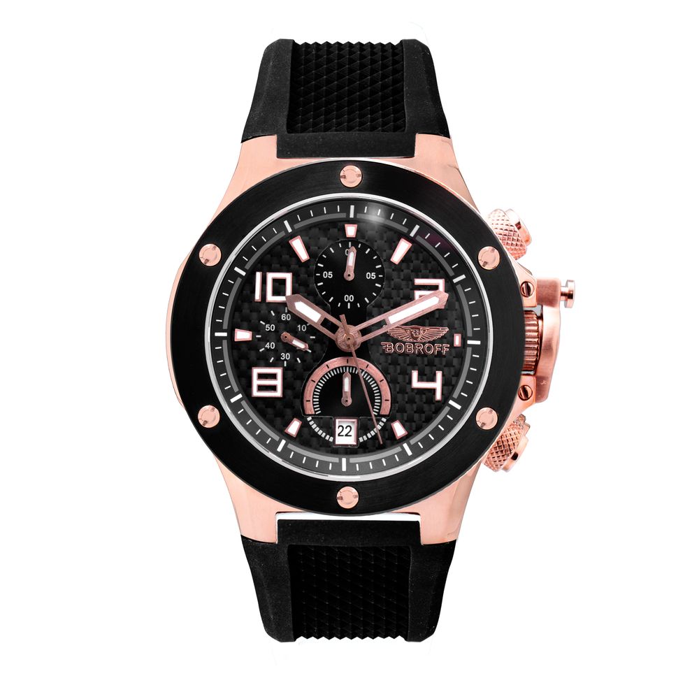 Ρολόι Bobroff Black Rubber