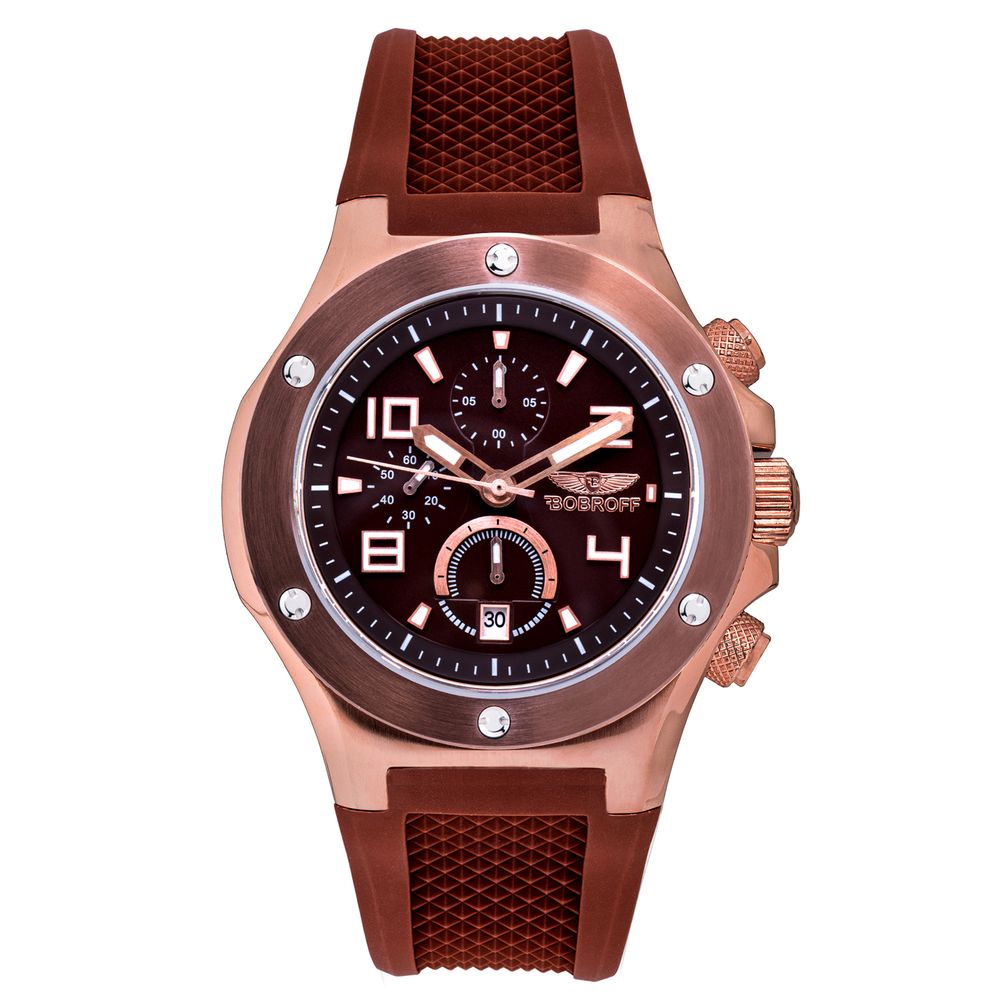 Ρολόι Bobroff Brown Rubber