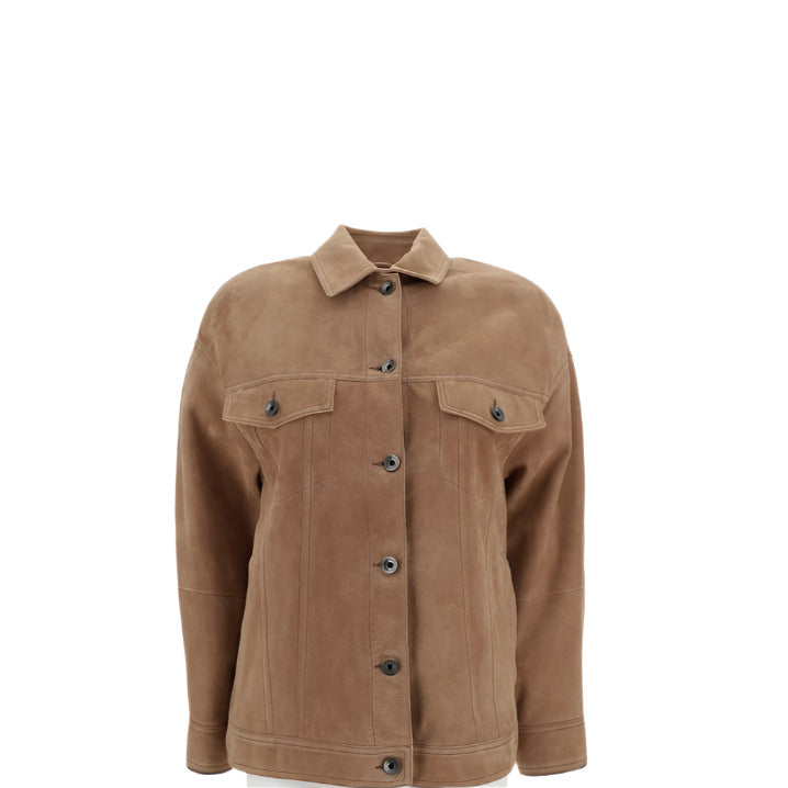 Brunello Cucinelli Suede leather Jacket