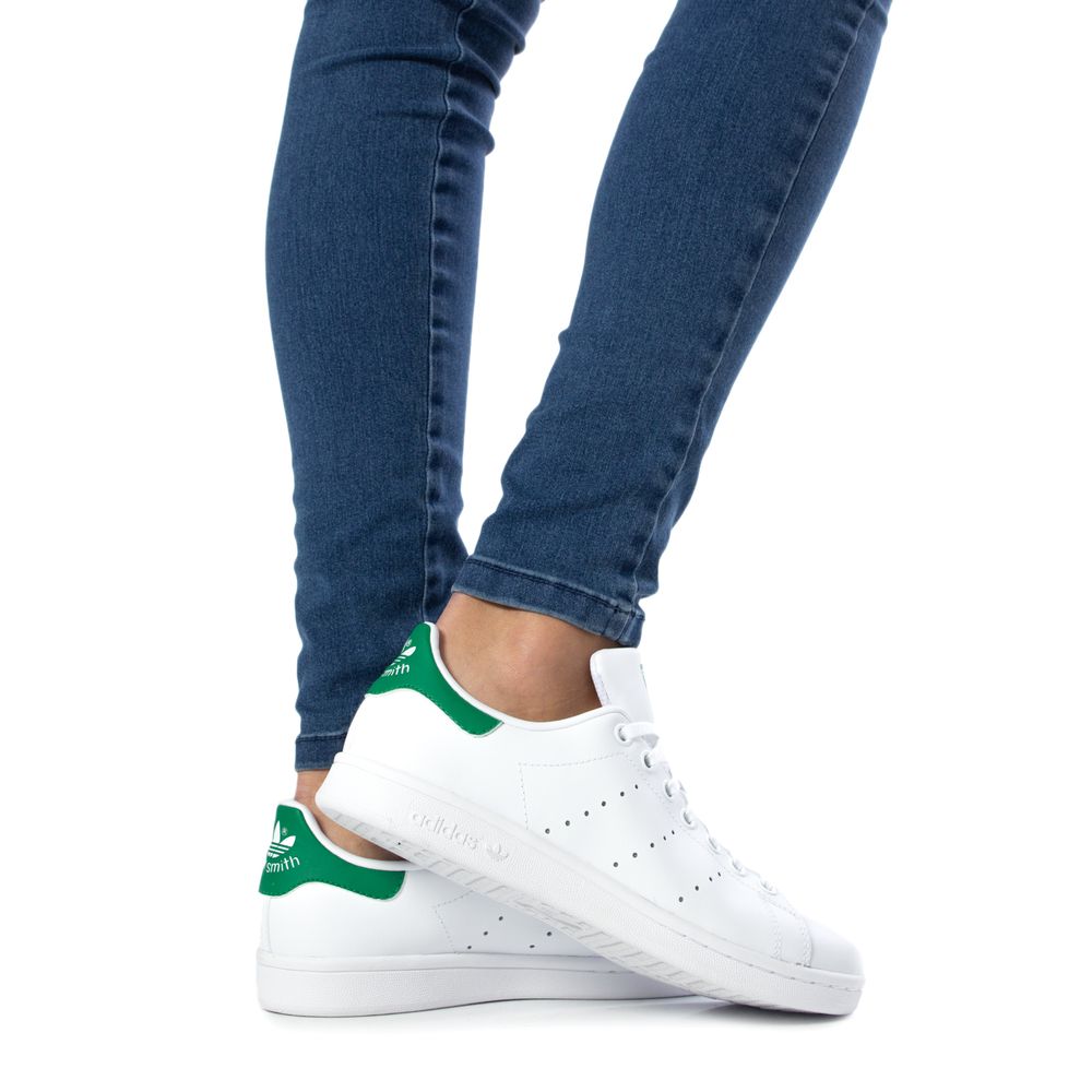 Πράσινο δερμάτινο αθλητικό παπούτσια Adidas