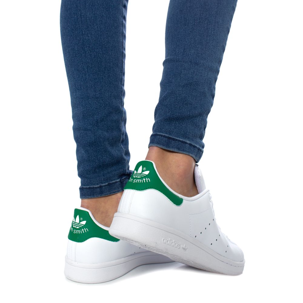 Πράσινο δερμάτινο αθλητικό παπούτσια Adidas