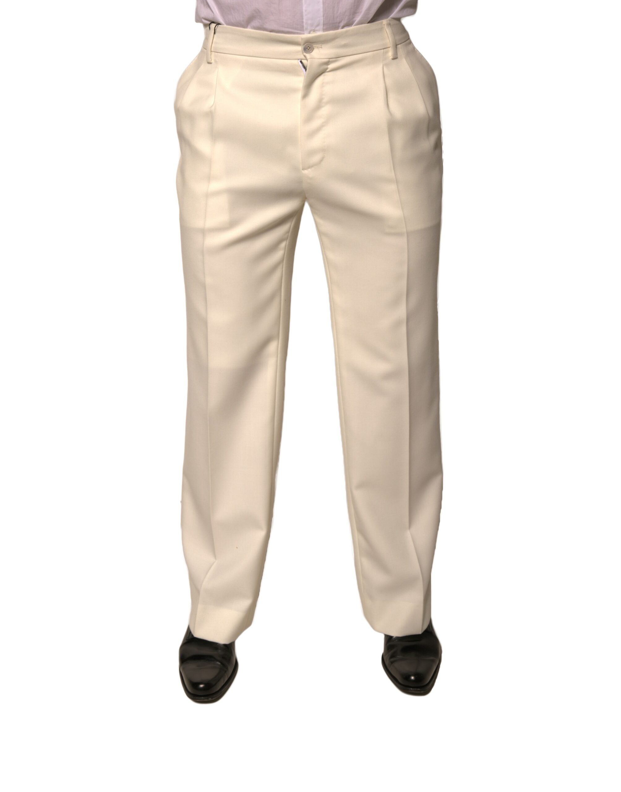 Dolce & Gabbana Off White ίσιο παντελόνι