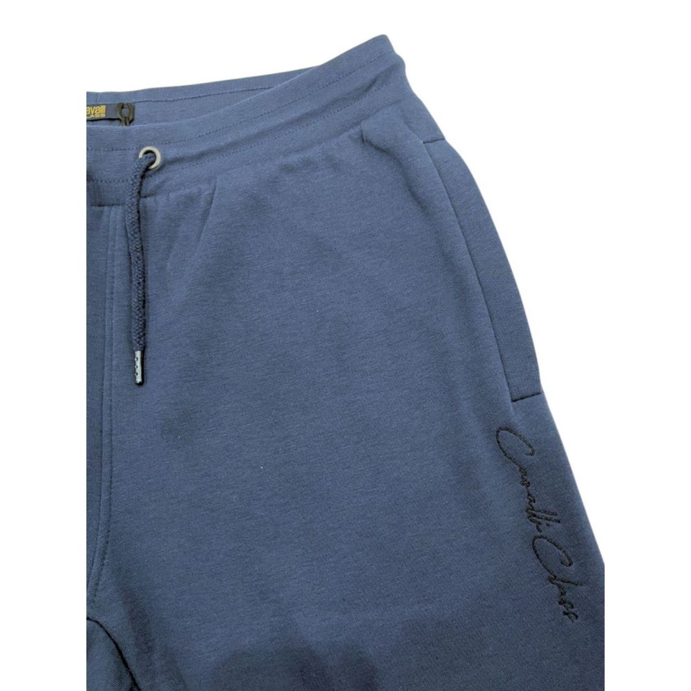 Γυναικείο αθλητικό παντελόνι Cavalli Class Blue Polyester