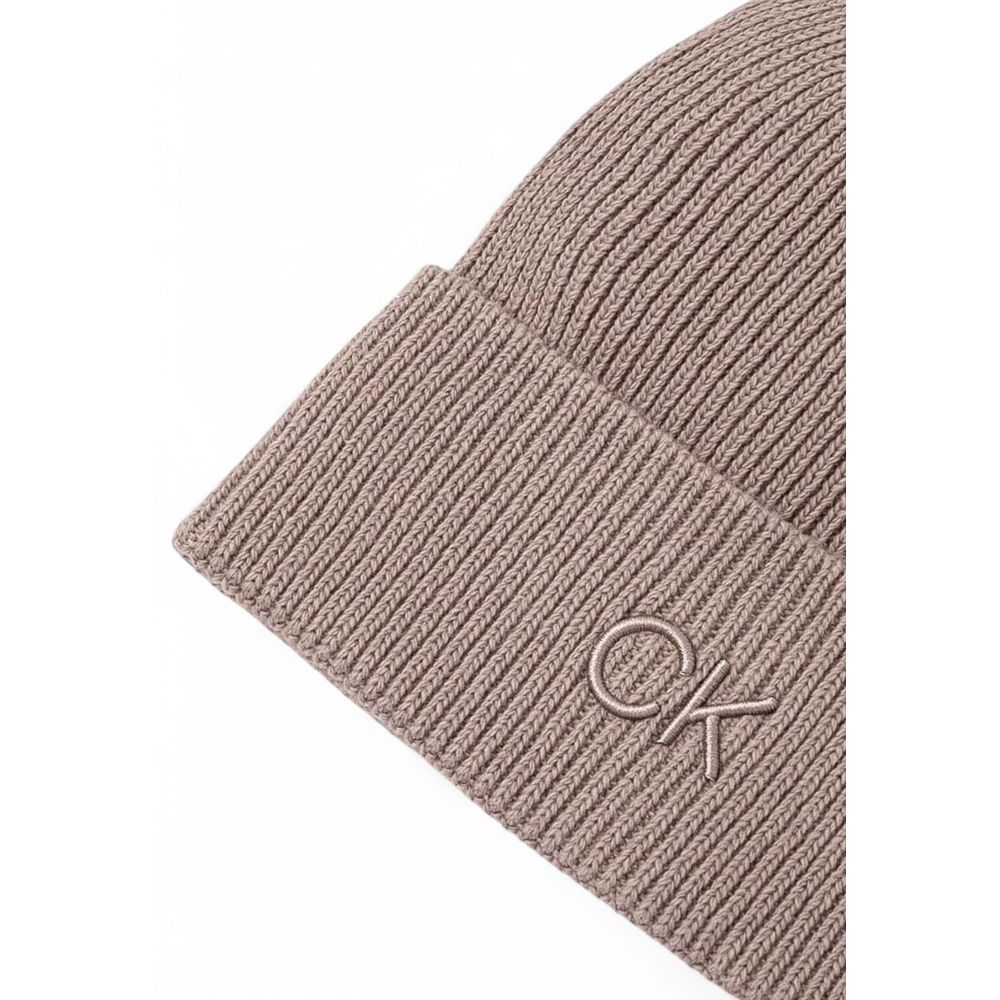 Καπέλο από βιολογικό βαμβάκι Calvin Klein Beige