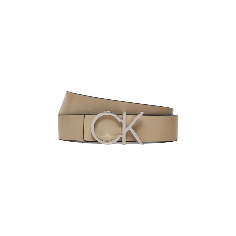 Μαύρη δερμάτινη ζώνη Calvin Klein
