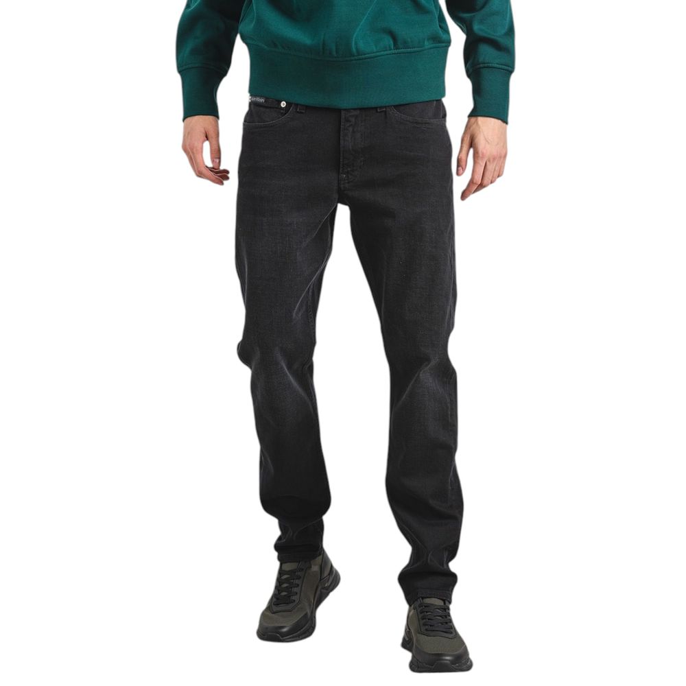 Calvin Klein Jeans Black Cotton Jeans &amp; Pant