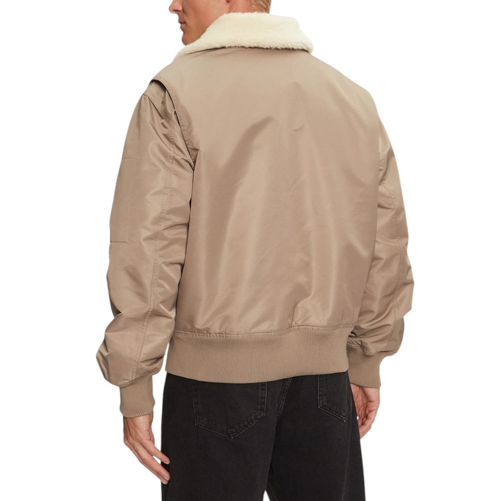 Μπουφάν Calvin Klein Jeans Beige Polyamide Riciclata