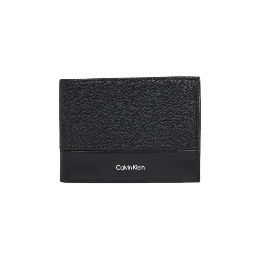 Μαύρο δερμάτινο πορτοφόλι Calvin Klein