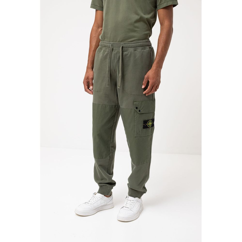 Ανδρική αθλητική φόρμα Stone Island Green Cotton