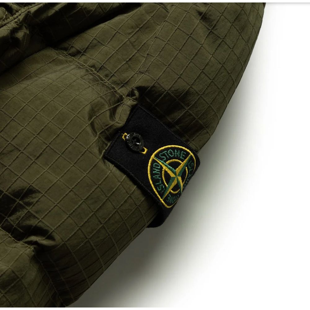 Πράσινο νάιλον μπουφάν Stone Island