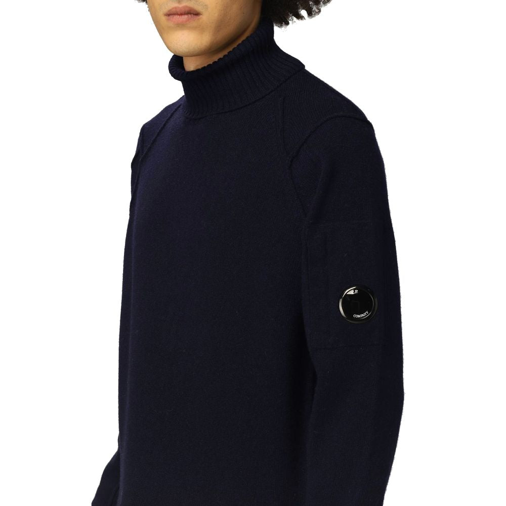 Πουλόβερ CP Company Blue Wool