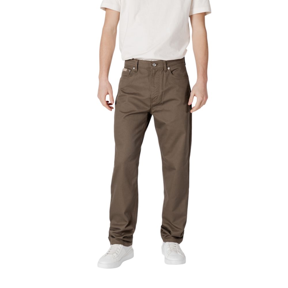 Calvin Klein Jeans Green Cotton Jeans &amp; Pant