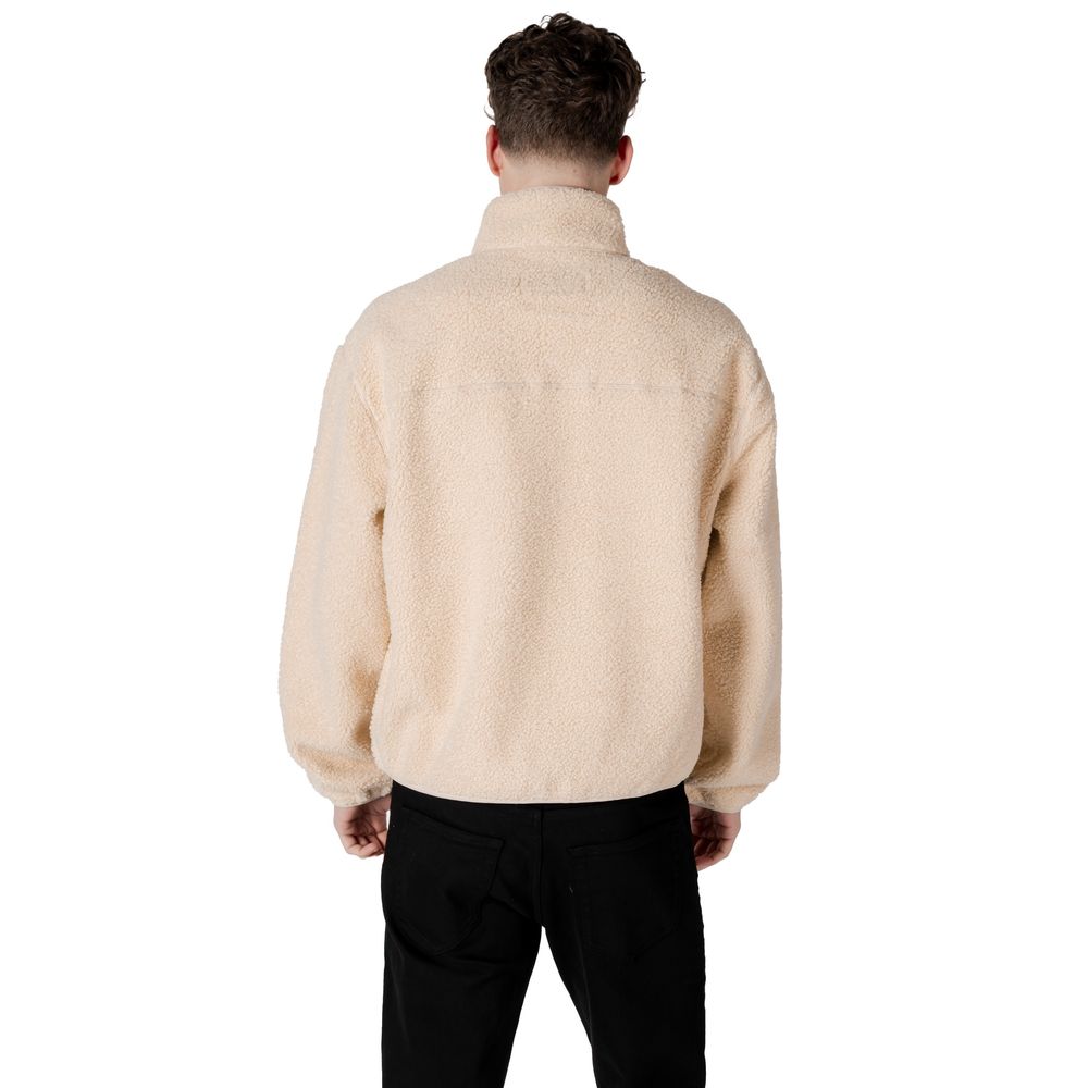 Μπουφάν Calvin Klein Jeans Cream από ανακυκλωμένο πολυεστέρα