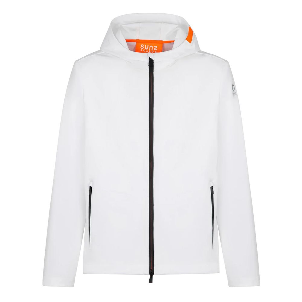 Suns White Polyester Jacket