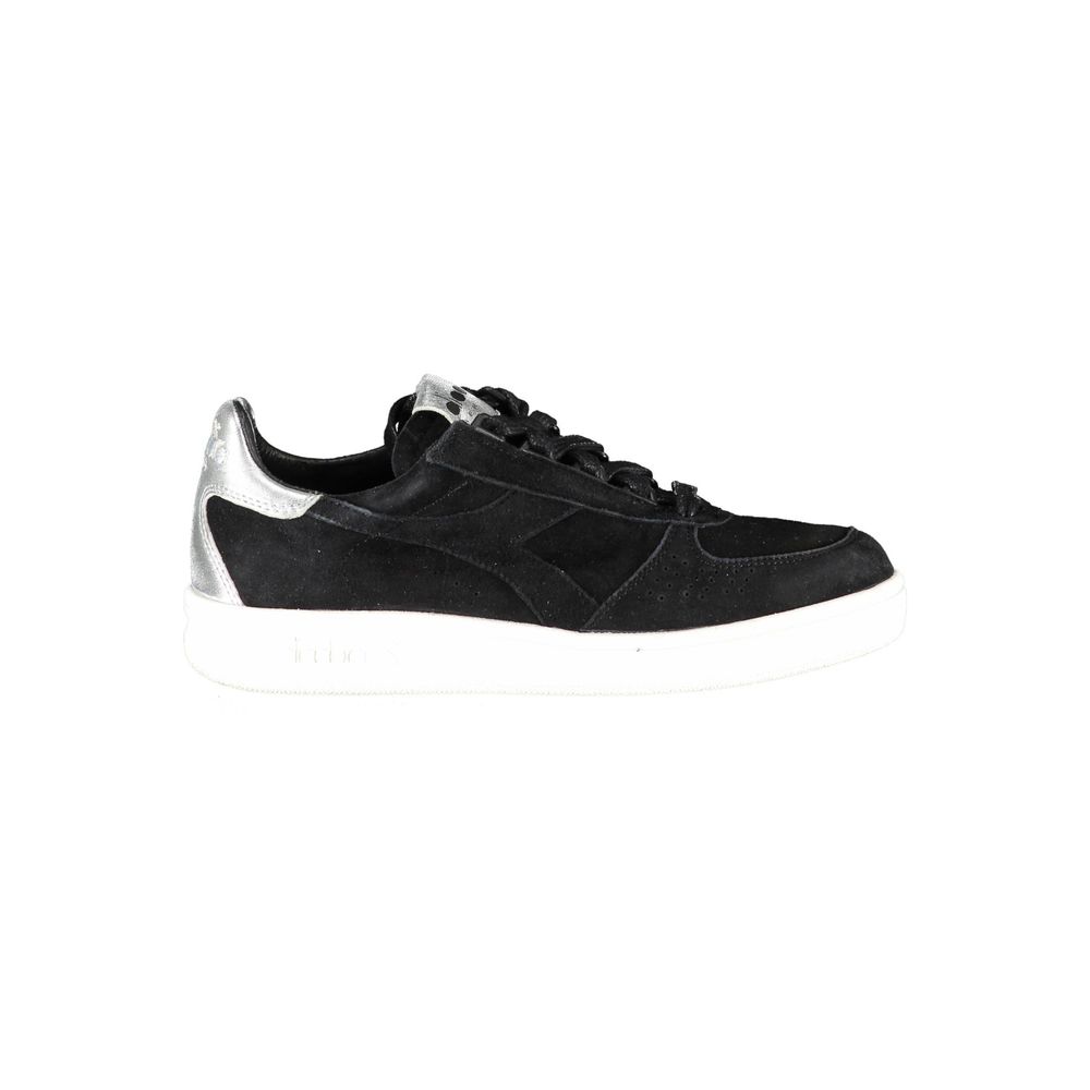 Diadora Μαύρο Δερμάτινο Γυναικείο Αθλητικά Παπούτσια