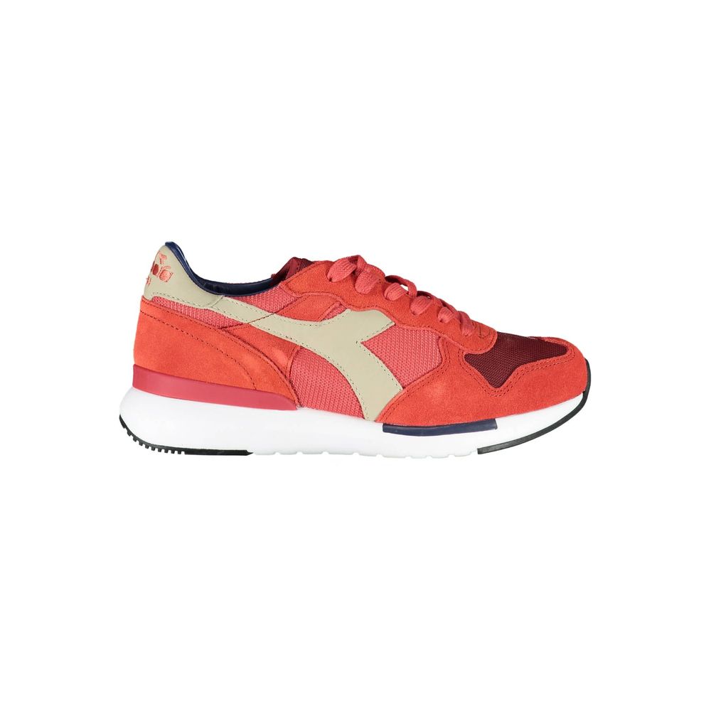 Diadora Κόκκινο δερμάτινο γυναικείο αθλητικό παπούτσια