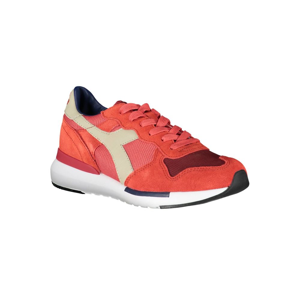 Diadora Κόκκινο δερμάτινο γυναικείο αθλητικό παπούτσια