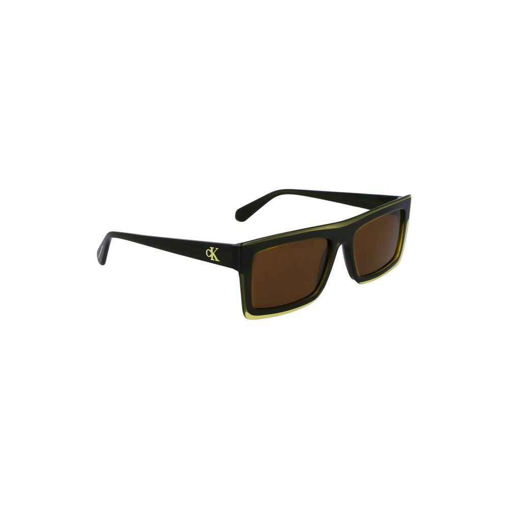 Calvin Klein Yellow Plastic Men Sunglasses
