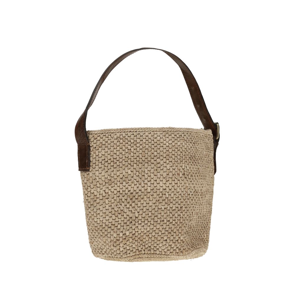 Ibeliv Raffia Lova Bucket Bag